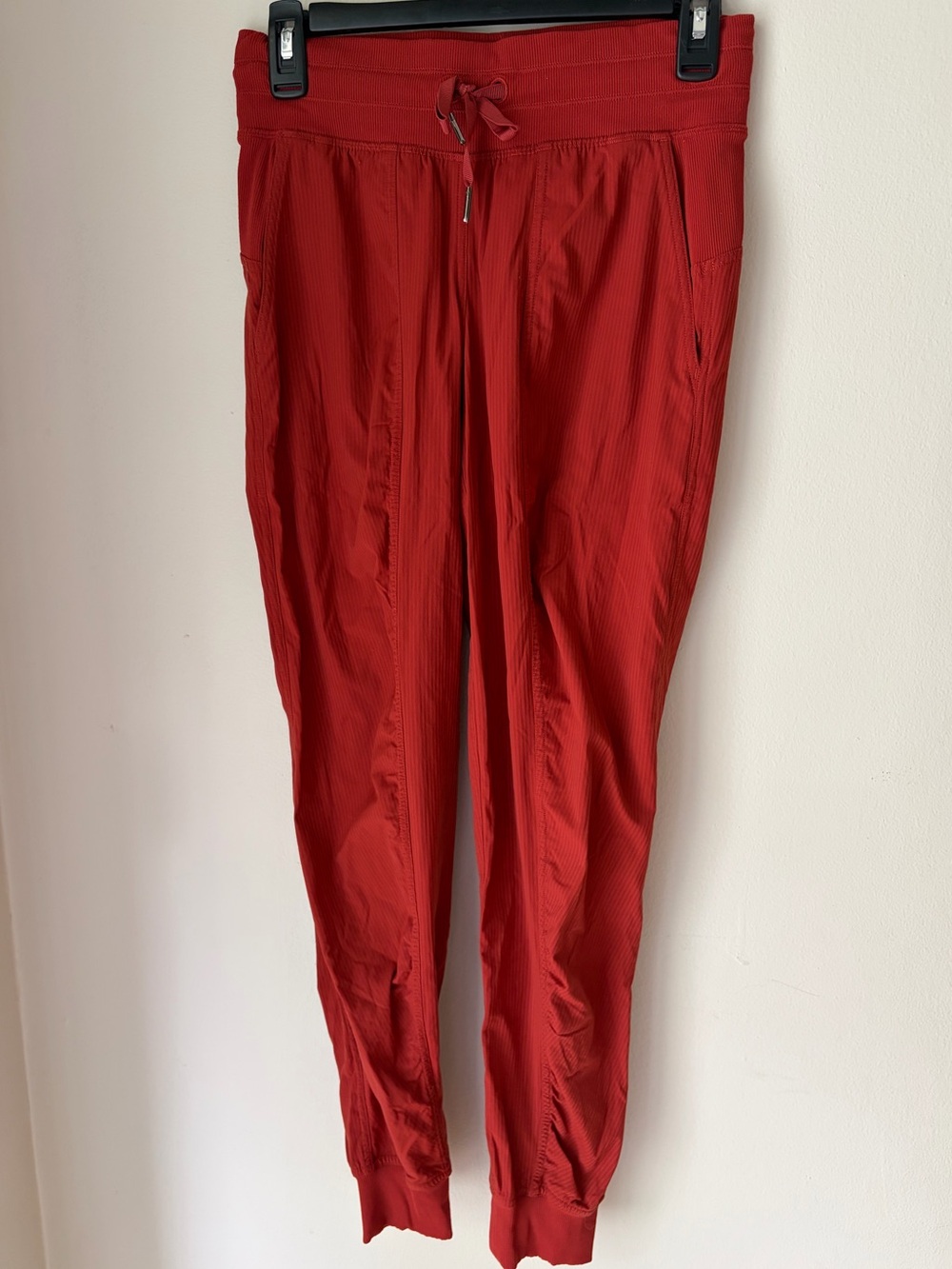 65. Size 4 LULULEMON Burnt Orange Dance Studio Joggers